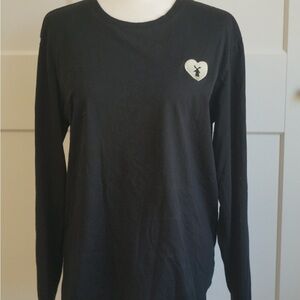 Dutch Bros Black Long Sleeve with Heart Patch